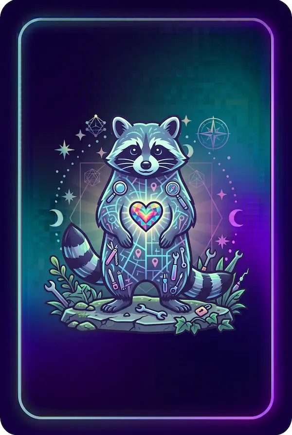 Raccoon Badge